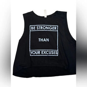 Guru Active Be Stronger than Your Excuses sleeveless Small